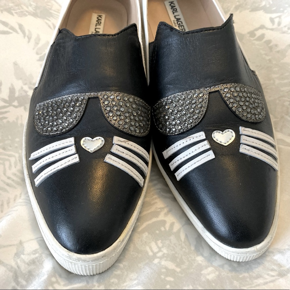 KARL LAGERFELD AVERY SLIP ON SNEAKERS - Size 8 1/2